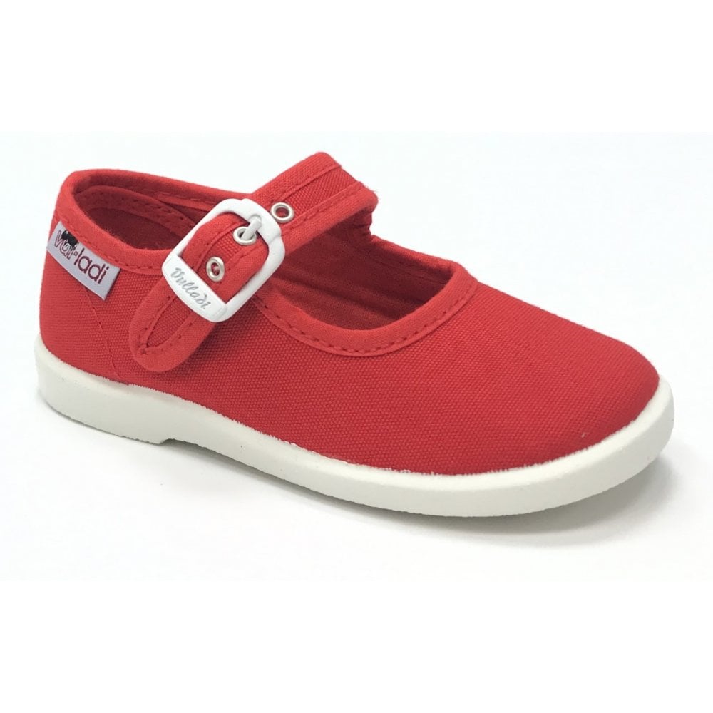1210 Canvas Mary Jane Shoe Red