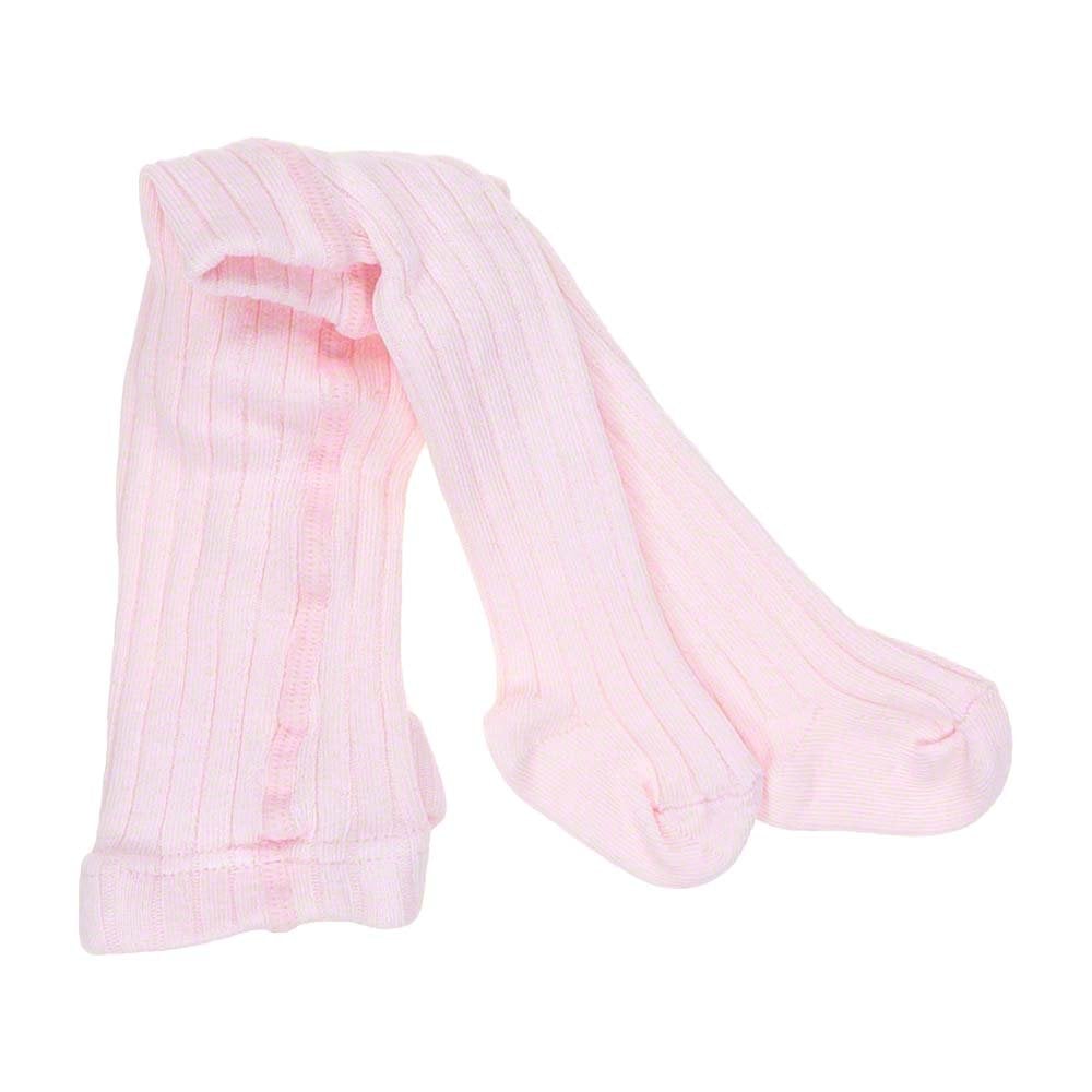 162 Ribbed Tights Pink