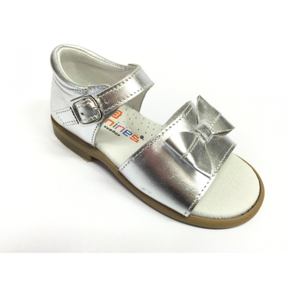 171834 Silver Bow Sandal