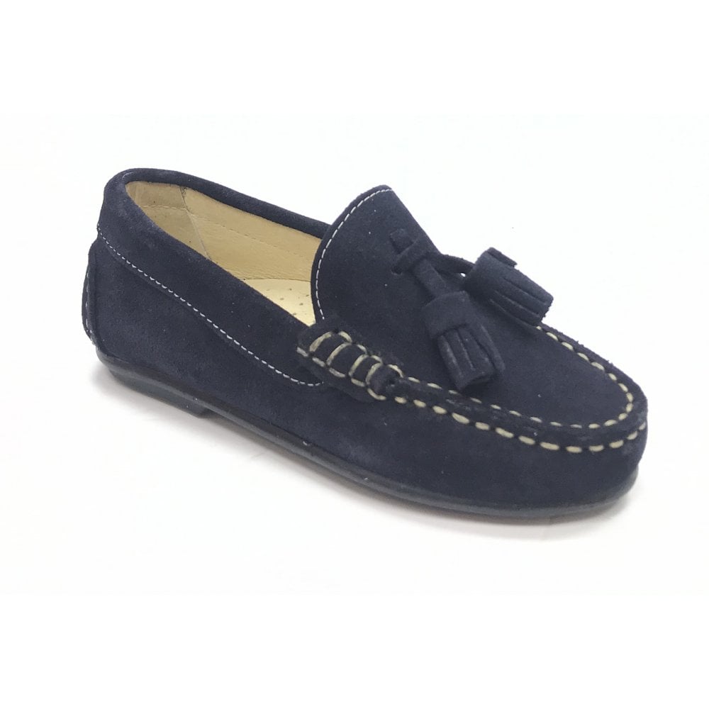 181652 Navy Suede Loafer