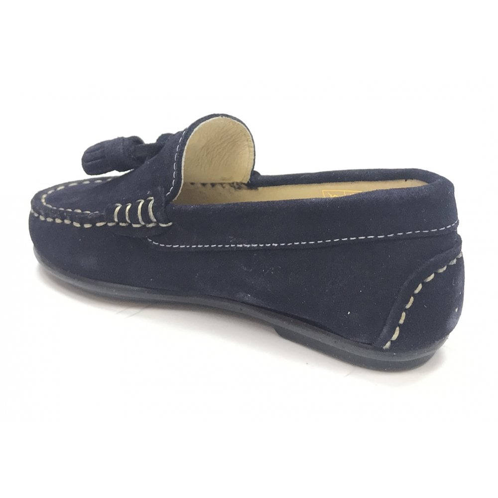 181652 Navy Suede Loafer