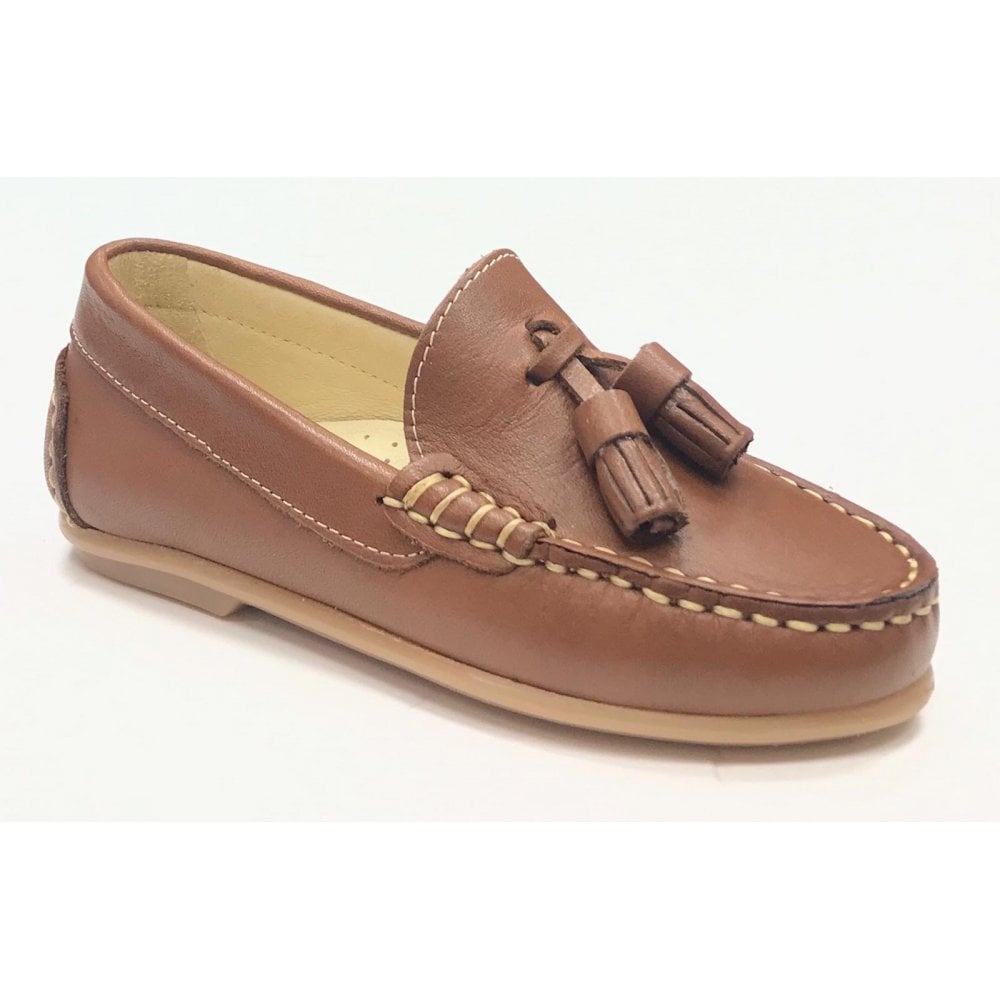181652 Tan Leather Loafers