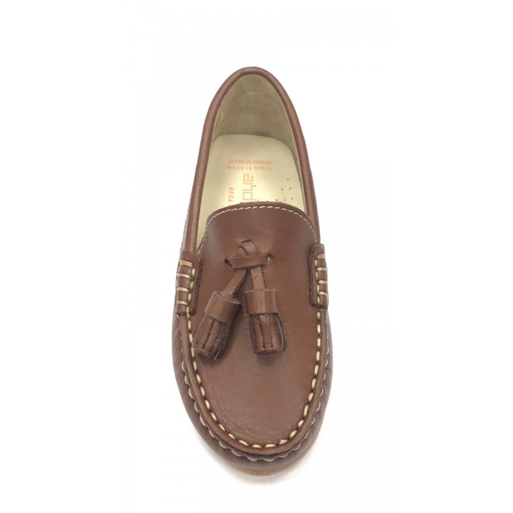 181652 Tan Leather Loafers