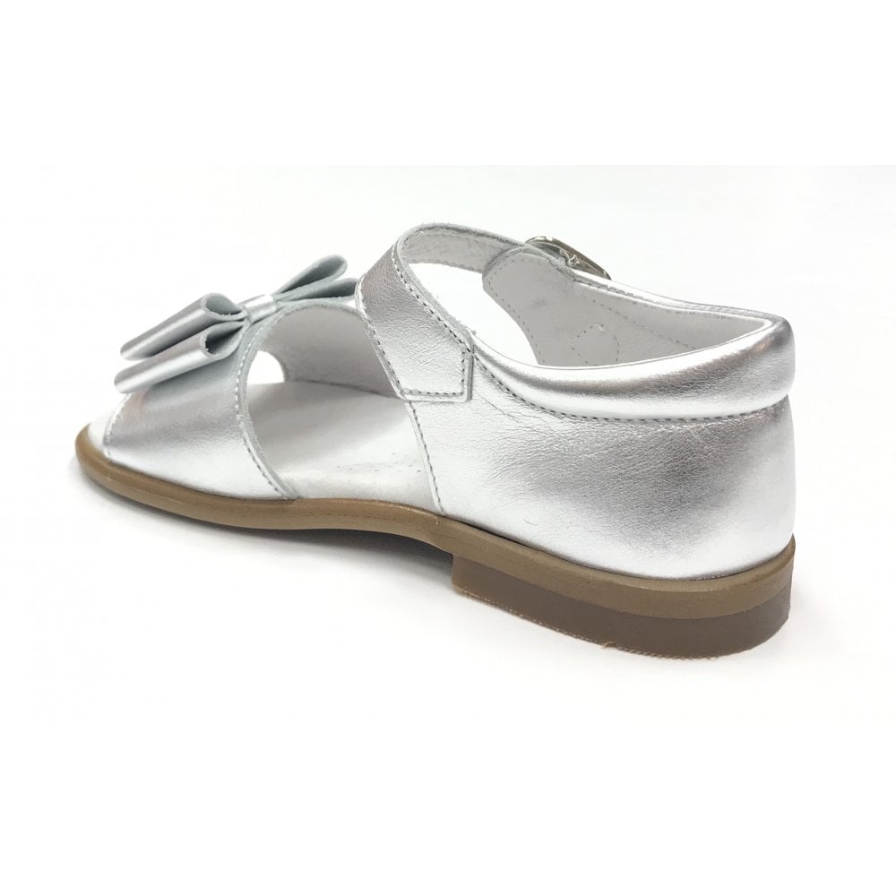 181851 Double Bow Sandal Silver