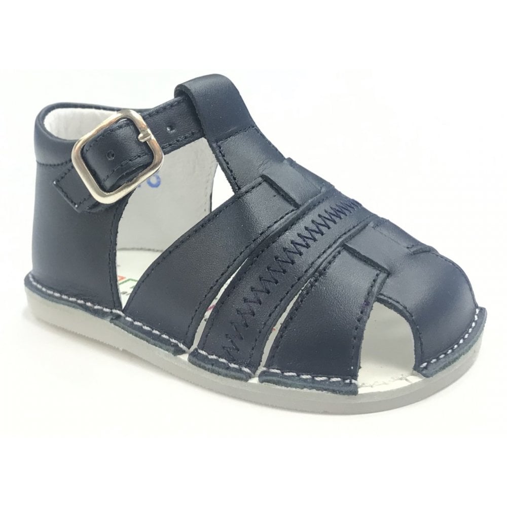 191033 Leather Sandals Navy
