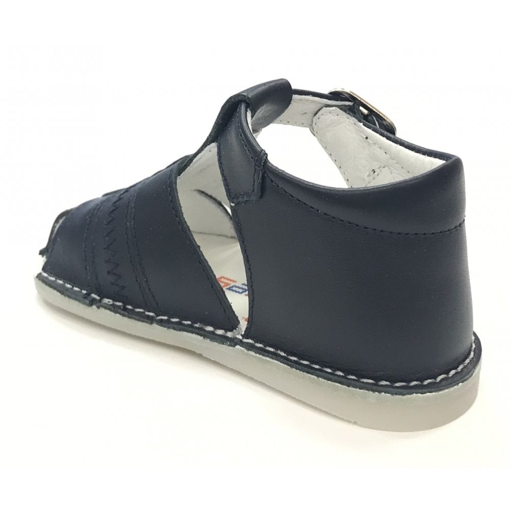 191033 Leather Sandals Navy