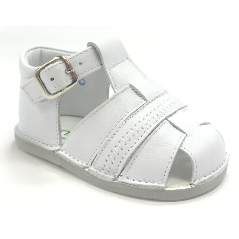 191033 Leather Sandals White