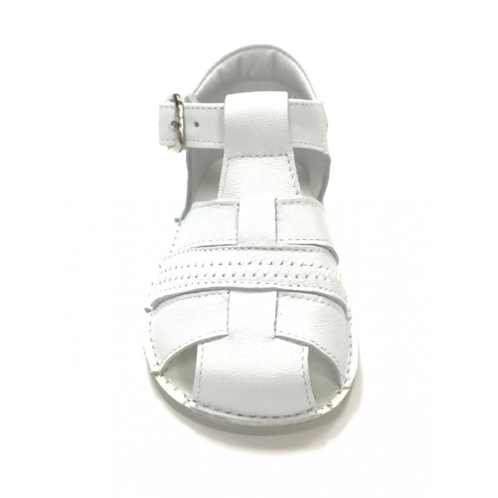 191033 Leather Sandals White