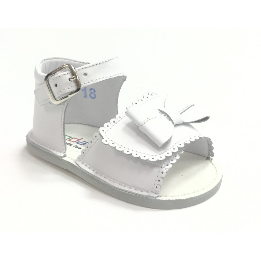 191814 Sandal White Leather
