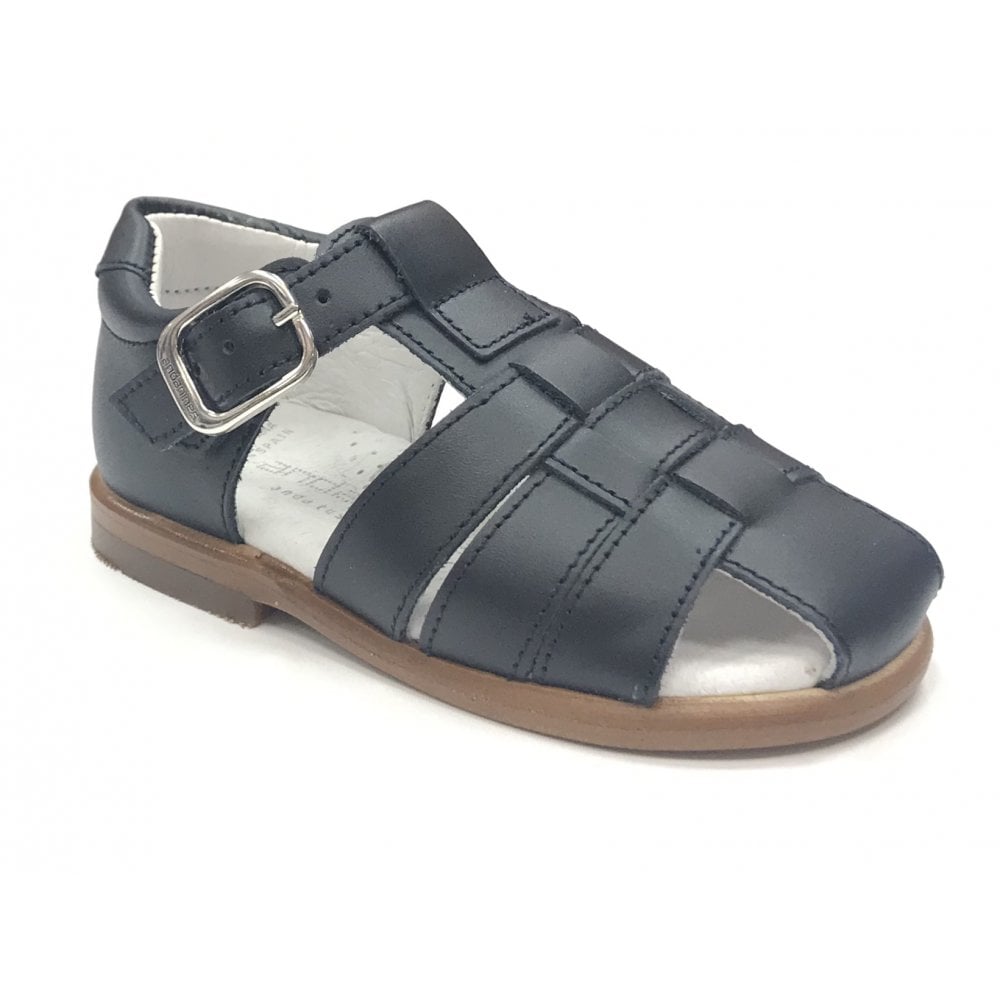 191870 Leather Sandal Navy