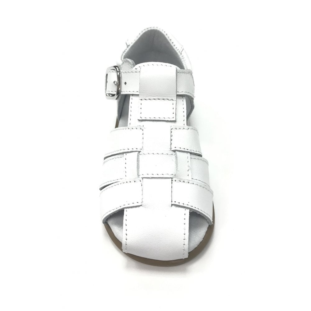 191870 Leather Sandal White