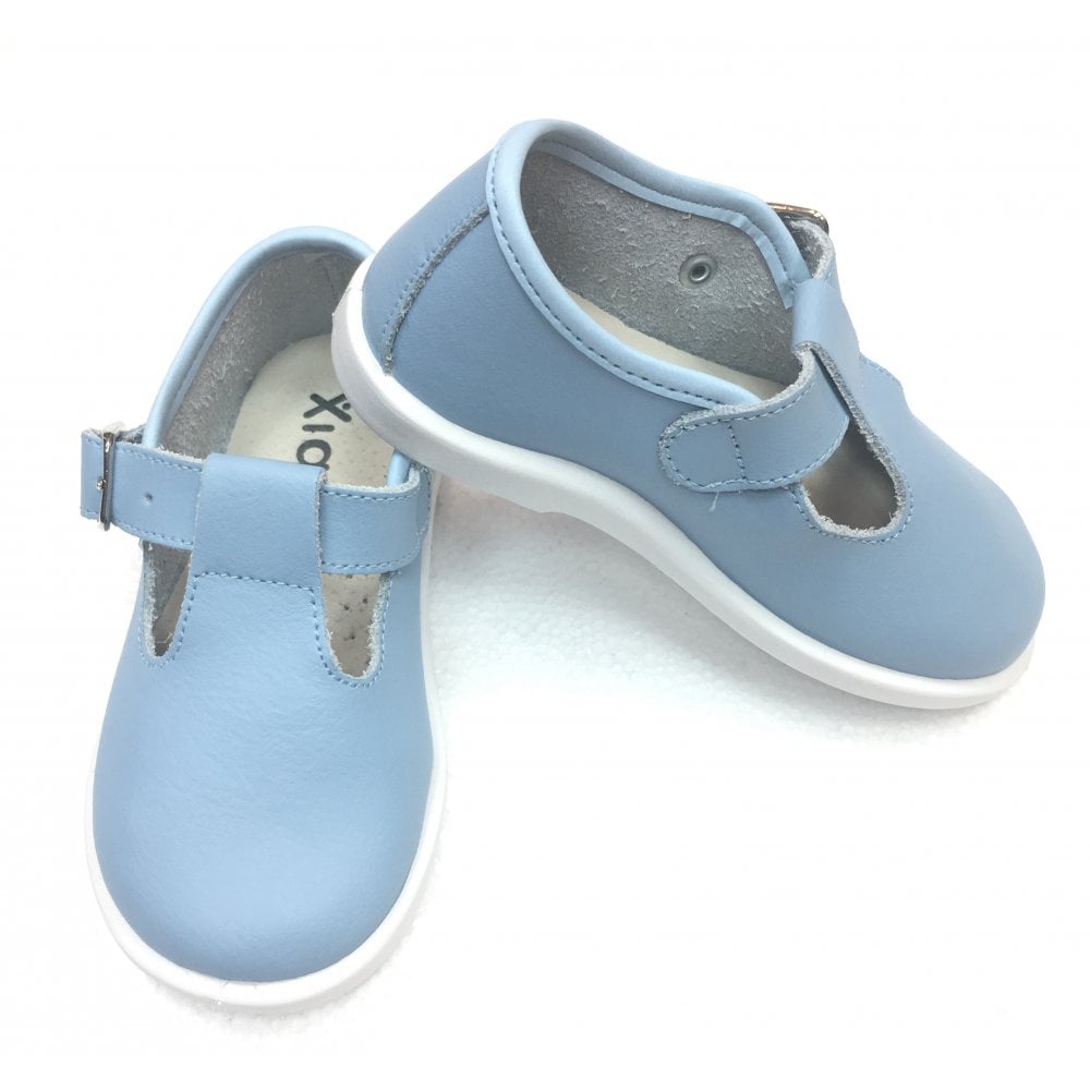 20200 Leather T-Bar Baby Blue
