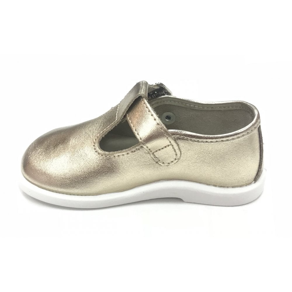 20200 Leather T-Bar Gold