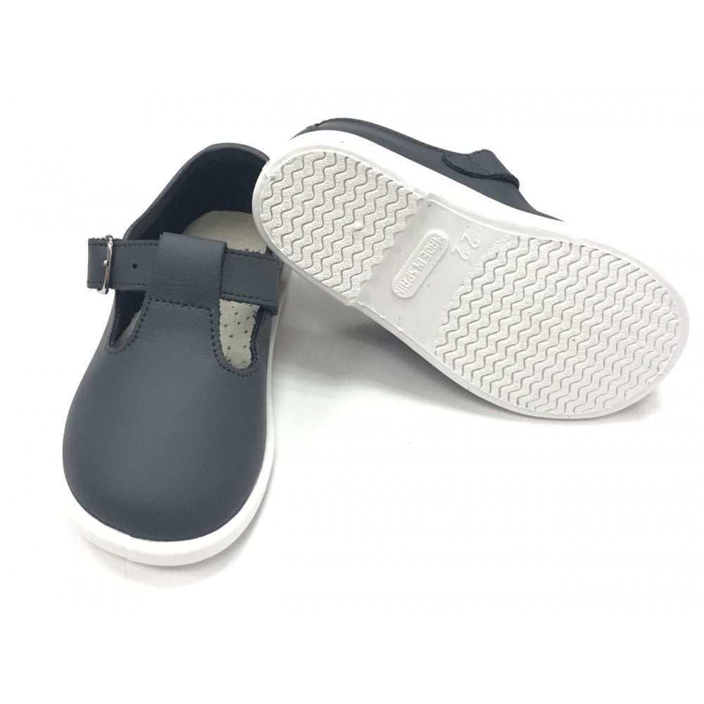 20200 Leather T-Bar Grey