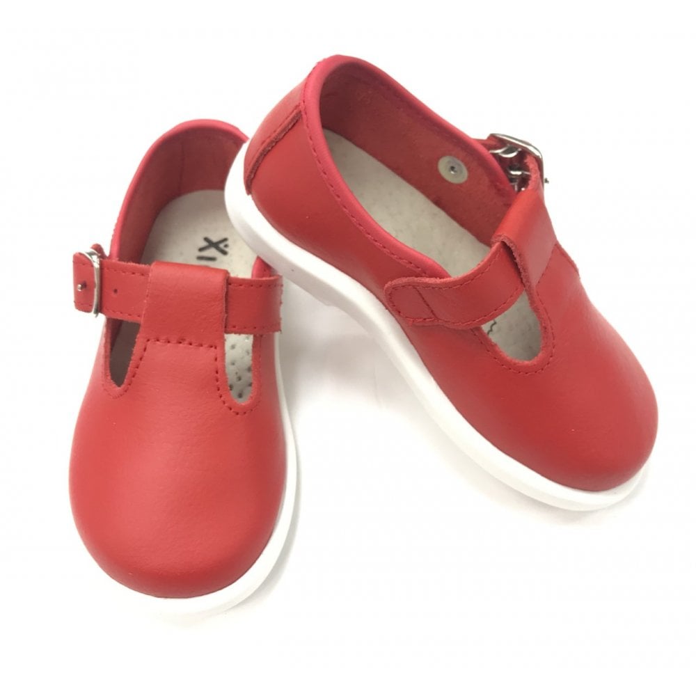 20200 Leather T-Bar Red