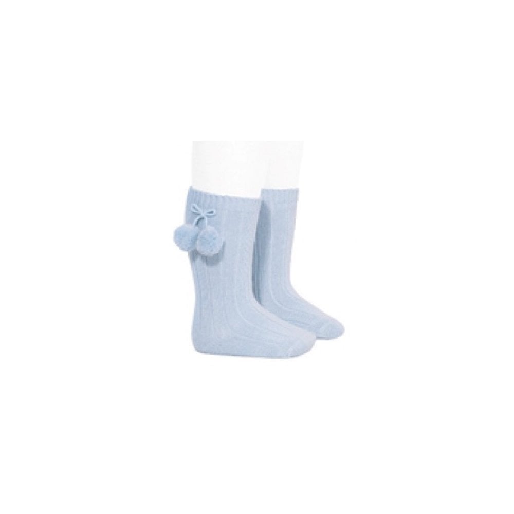 3.015/2 Pom Pom Long Babyblue