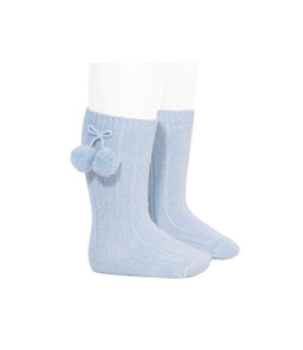 3.015/2 Pom Pom Long Babyblue