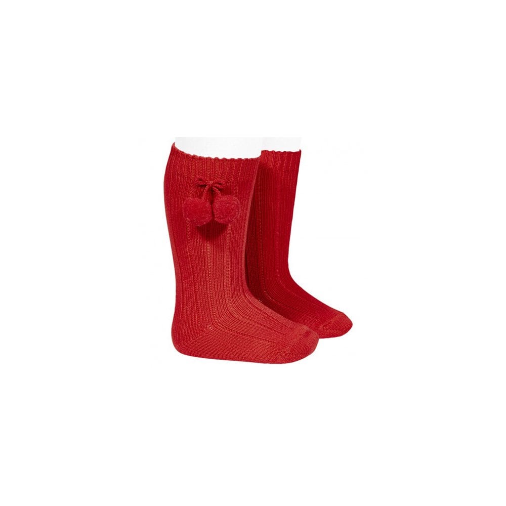 3.015/2 Pom Pom Long Red