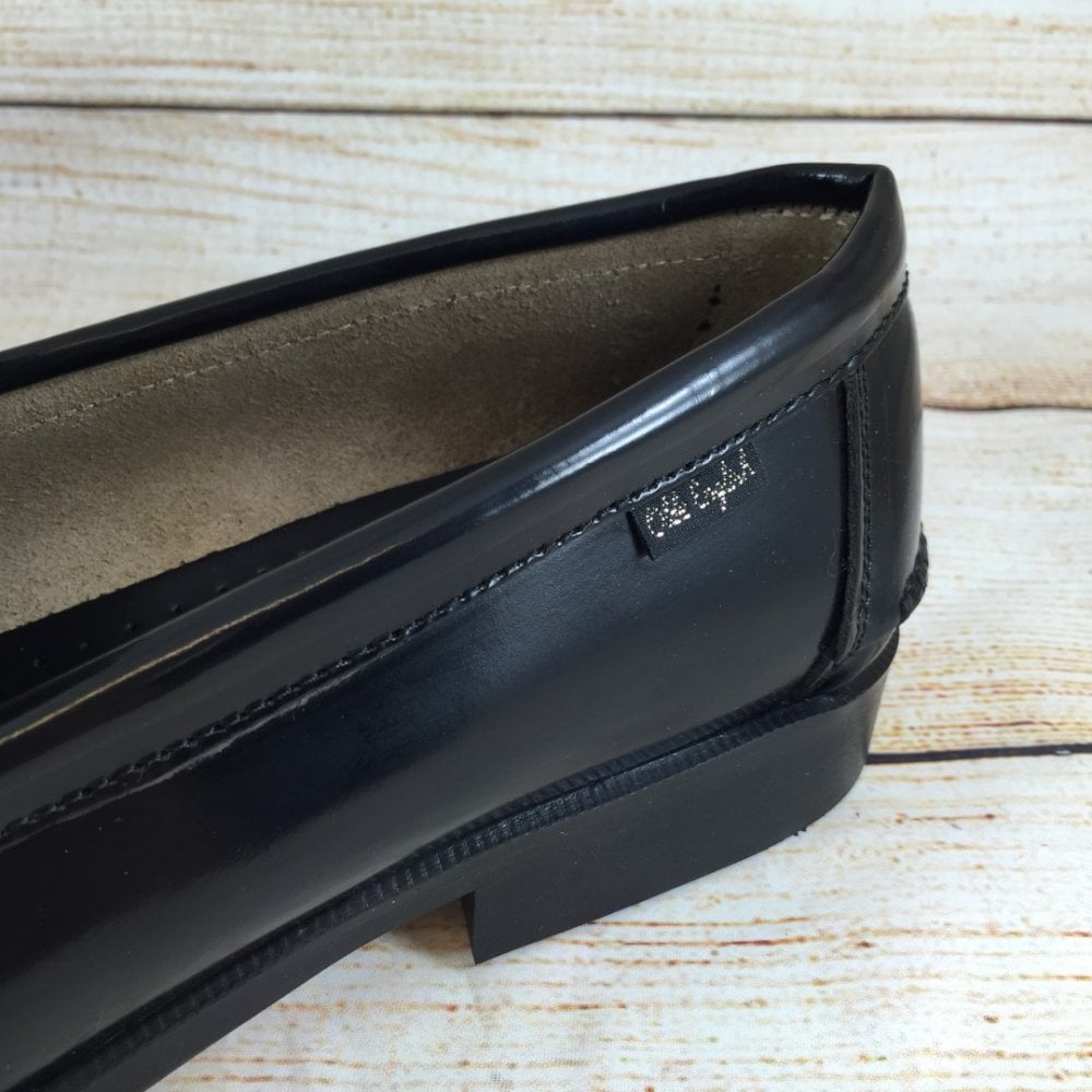 4413 Black High Shine Bar Loafer
