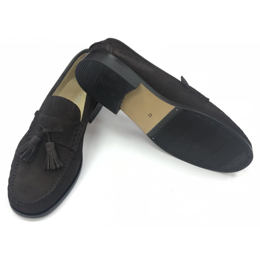 4432 Tassel Loafer Brown Suede