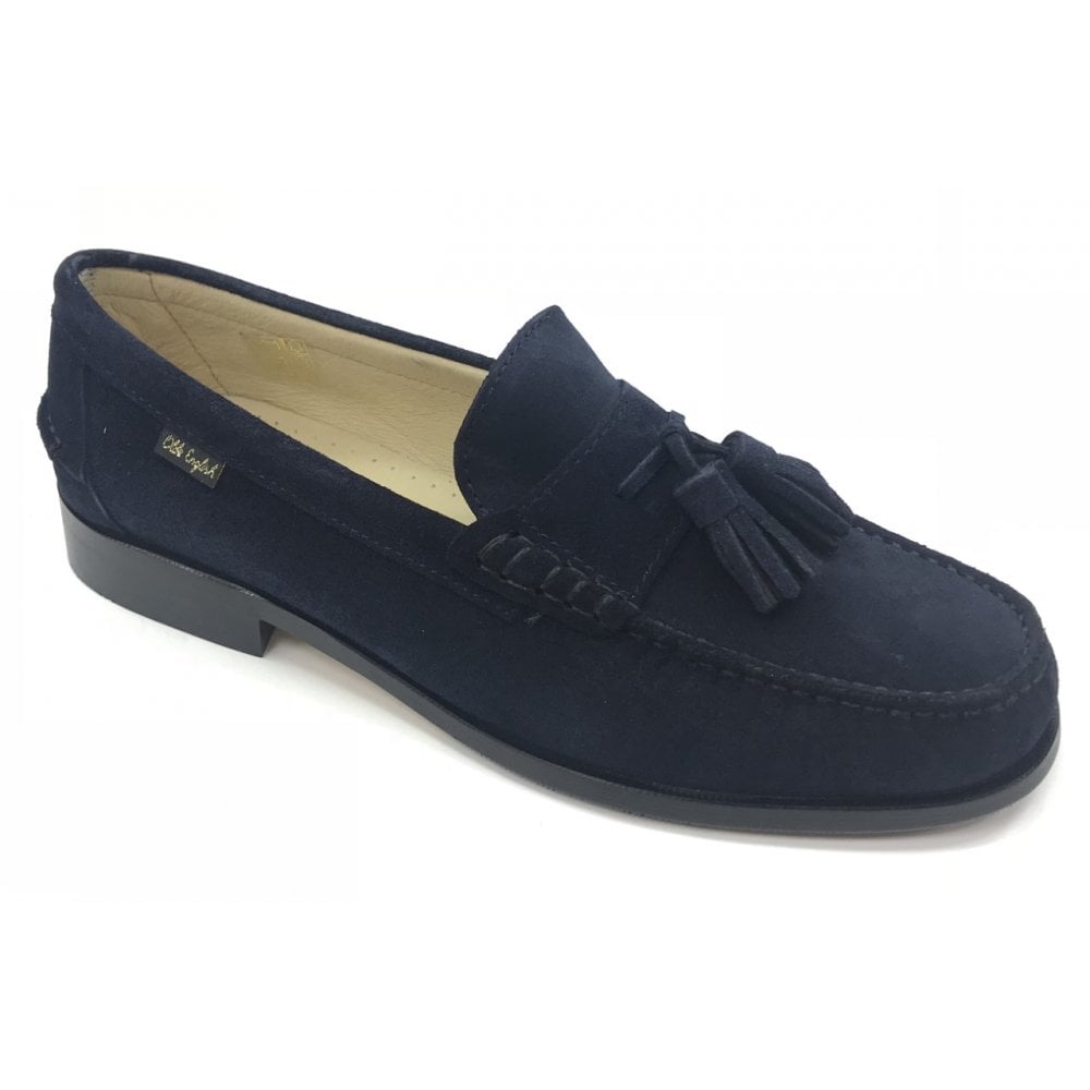 4432 Tassle Loafer Navy Suede