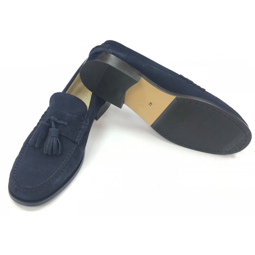 4432 Tassle Loafer Navy Suede