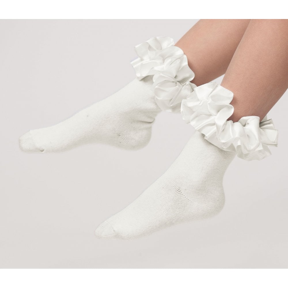 049 Frilly Socks Cream