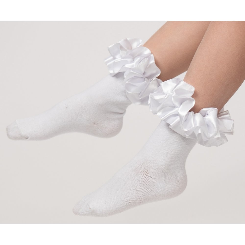 049 Frilly Socks White