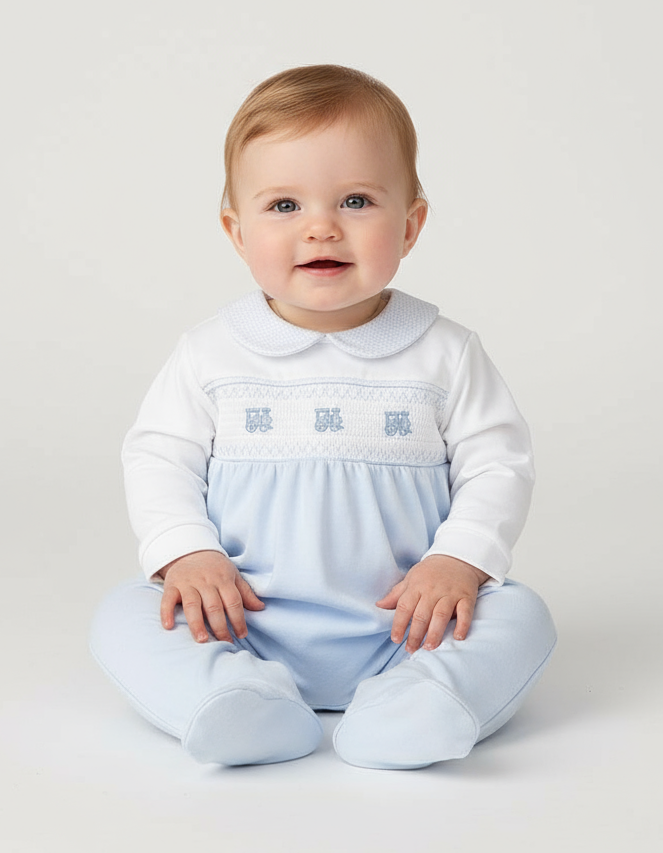 AV2438 Blue Babygrow