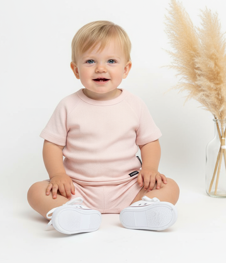 Cribstar Short Set Peach Pink