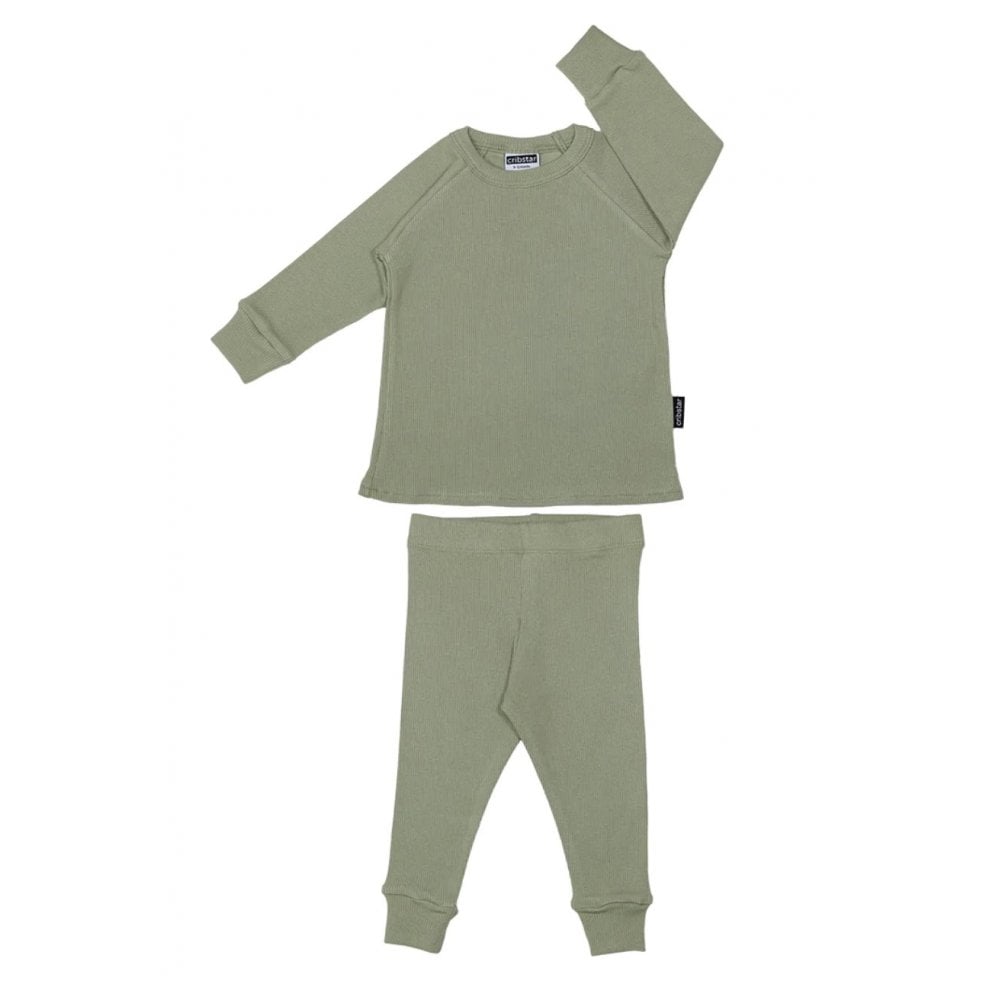 Cribstar Ribbed Lounge Set Light Khaki
