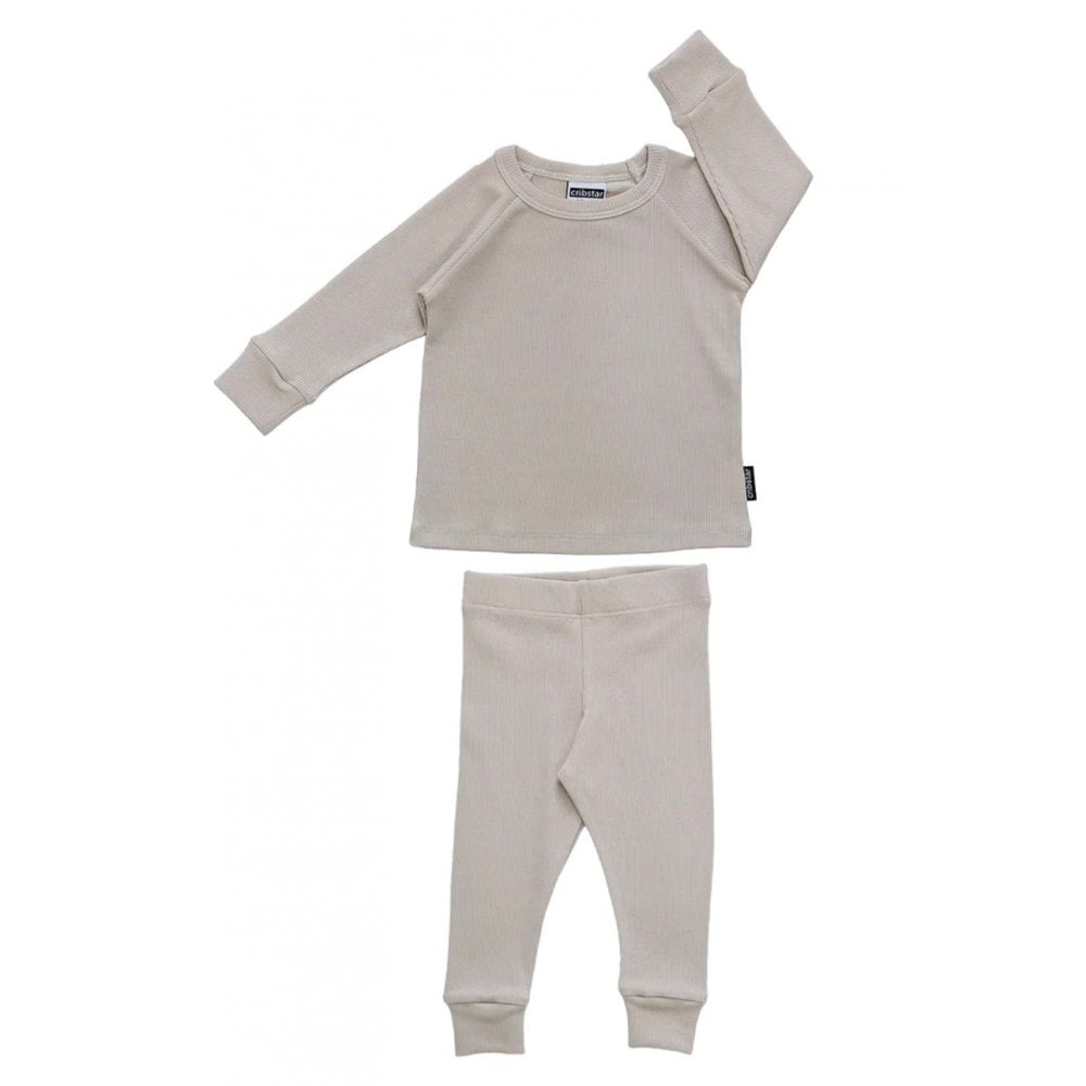 Cribstar Ribbed Lounge Set Oat