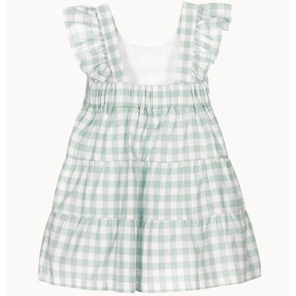 90454 Babidu Green Check Dress