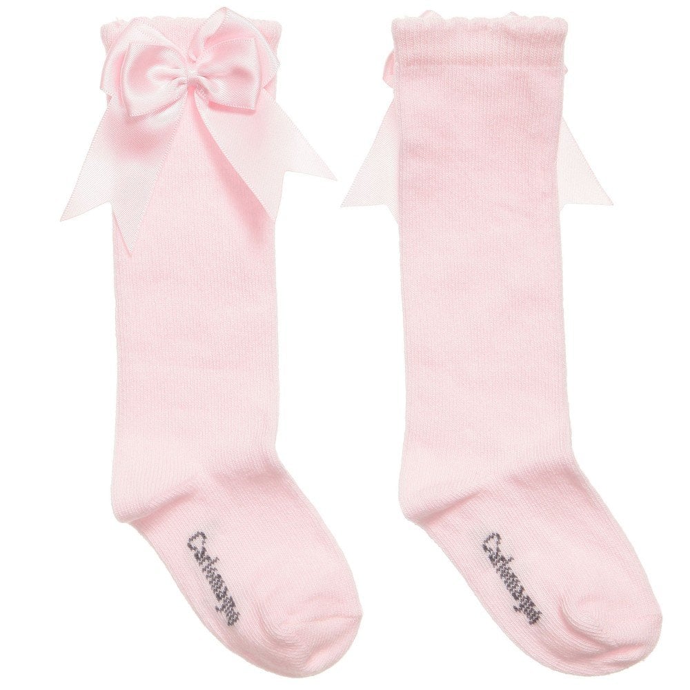 UKG2 Pink Ribbon Bow Socks