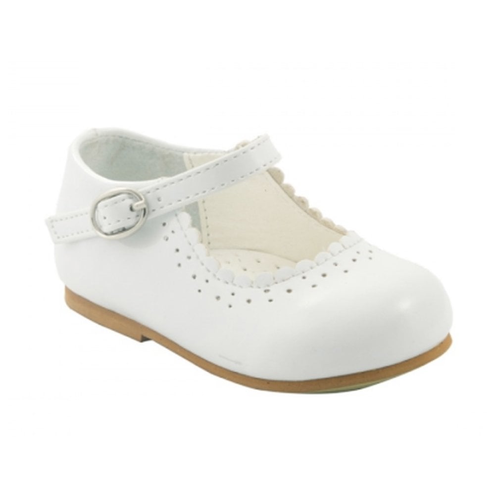 Abbey Girls White Mary Jane Shoes