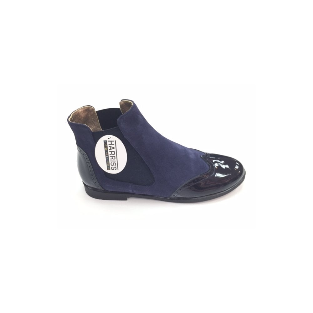 A-2644 Ladies Ankle Boots Navy