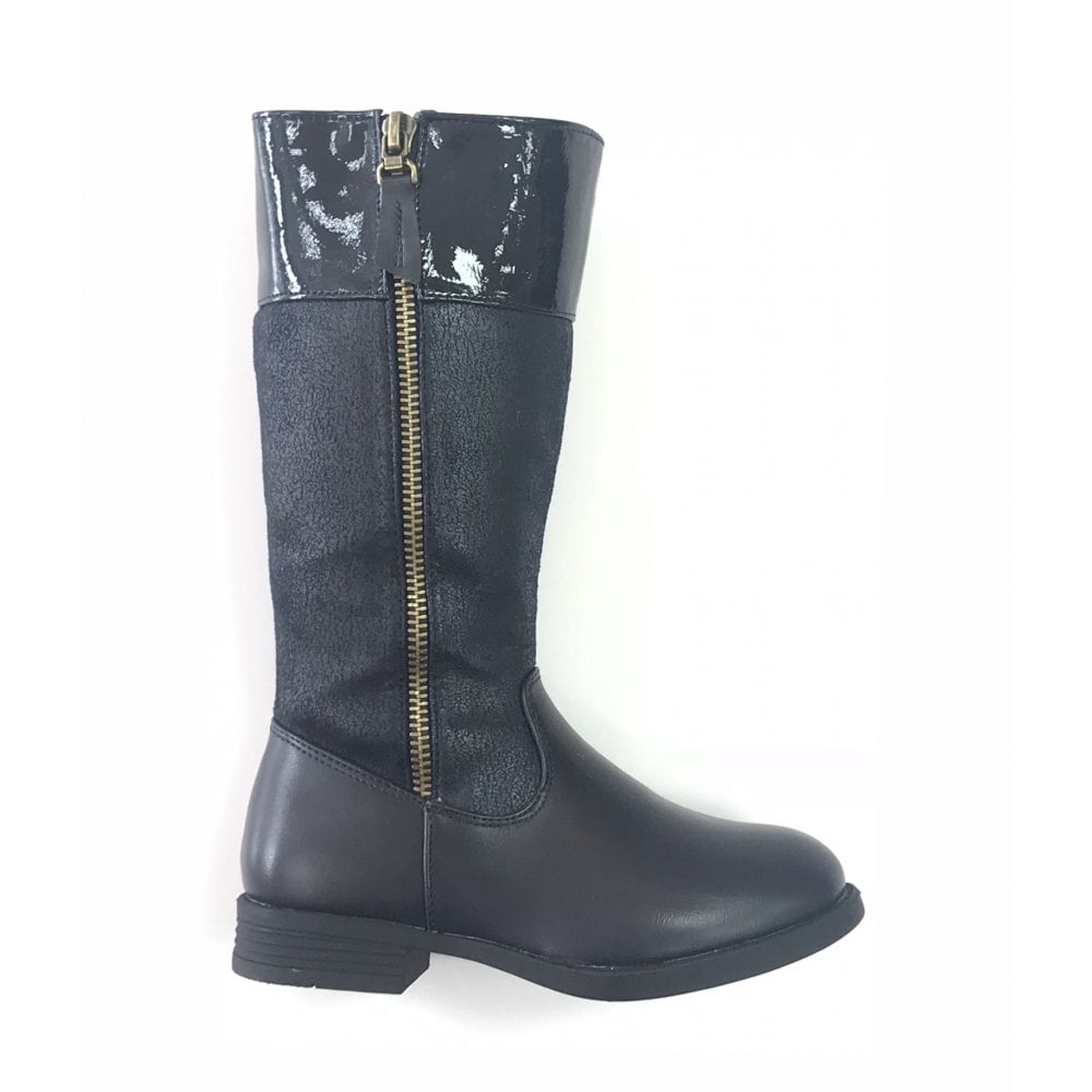 A2155 Knee High Navy Boot