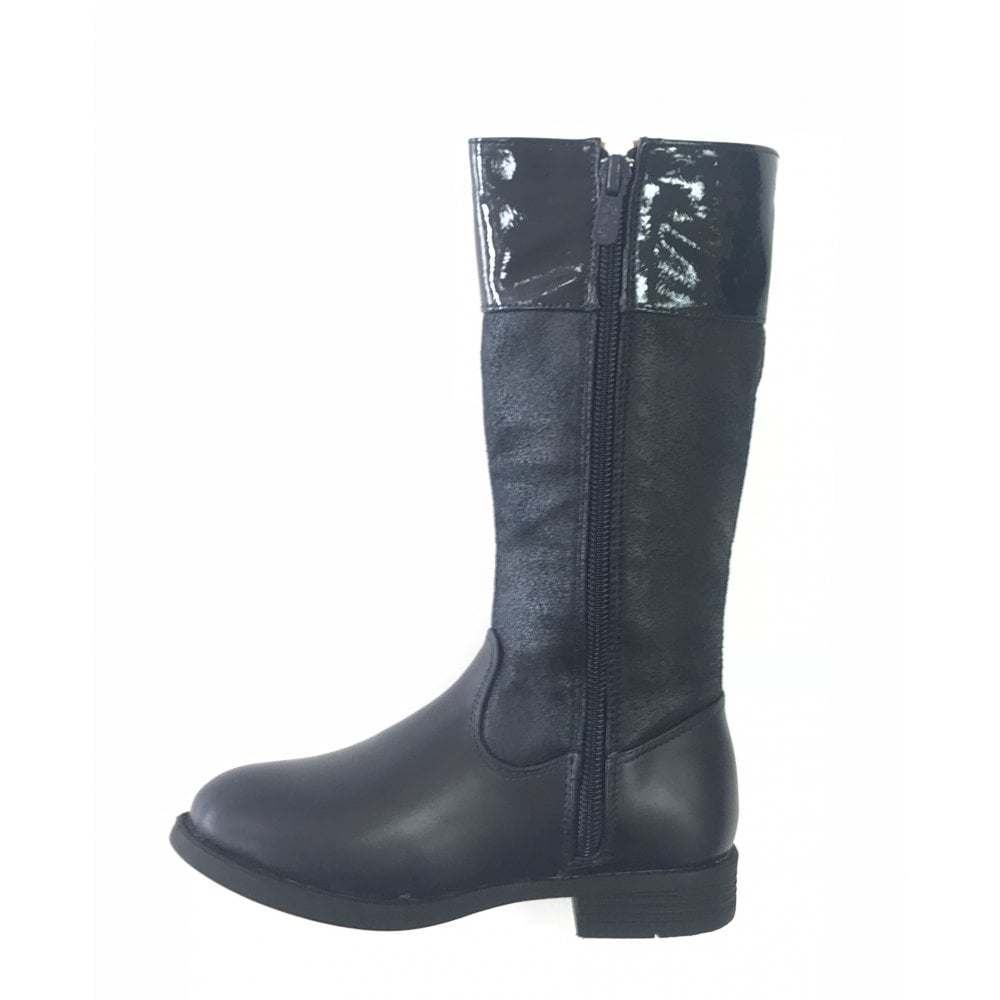 A2155 Knee High Navy Boot