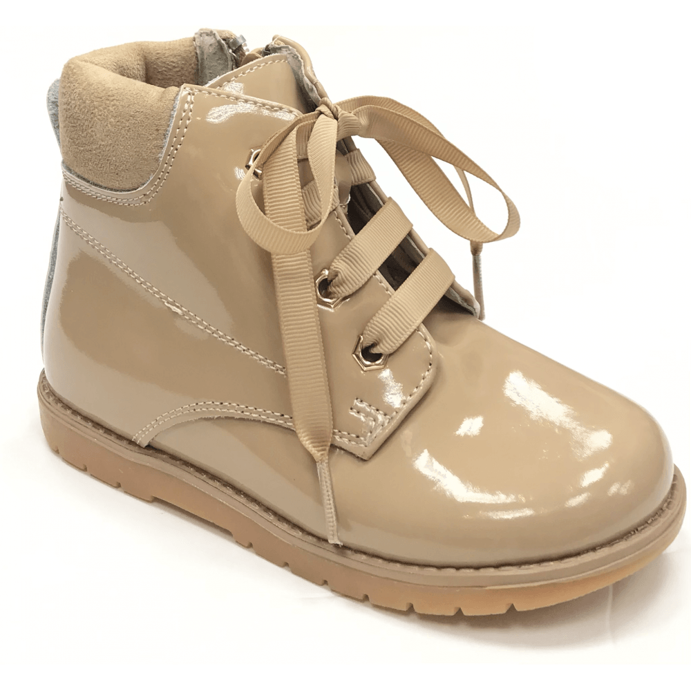 A2602 Camel Lace Up Boot