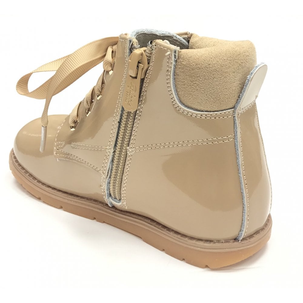 A2602 Camel Lace Up Boot