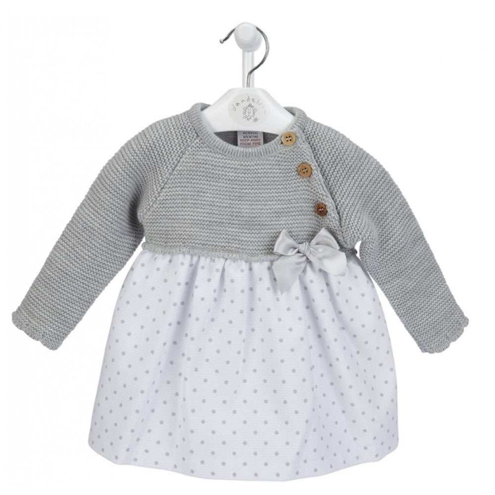 A3409 Girls Dress Grey