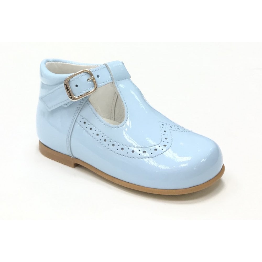 A71134 Celeste Patent T-Bar Shoes
