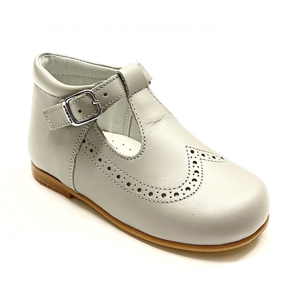 A71134 Grey Leather T-Bar
