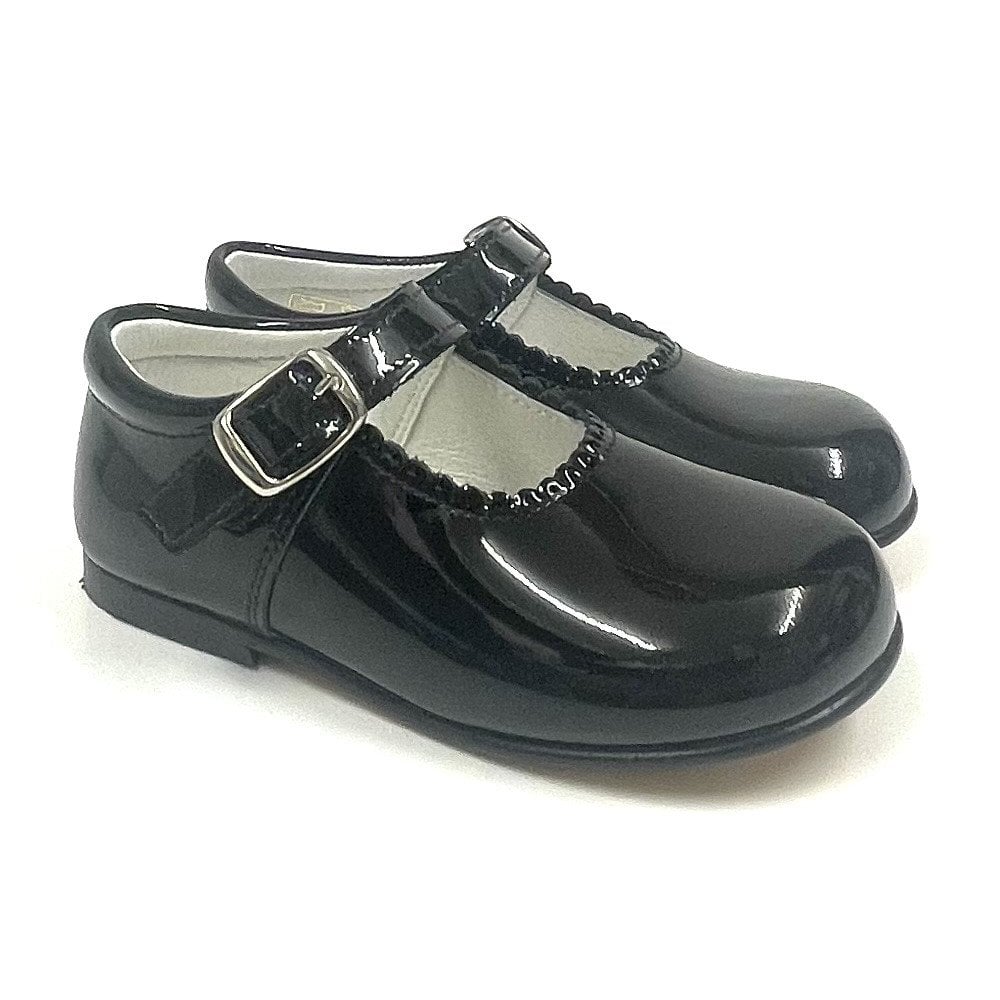 Mary Janes Girls Buckle Classic Shoe Black Patent