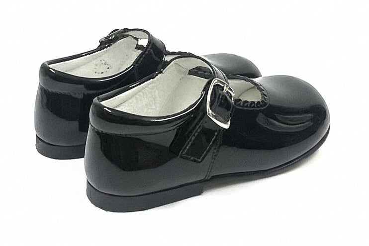 Mary Janes Girls Buckle Classic Shoe Black Patent
