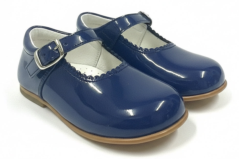 Mary Janes Girls Buckle Classic Shoe Royal Blue