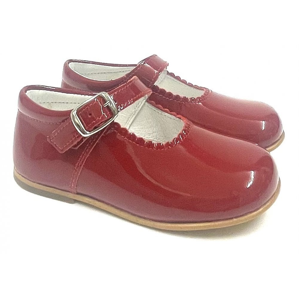 Mary Janes Girl Buckle Classic Shoe Red Patent