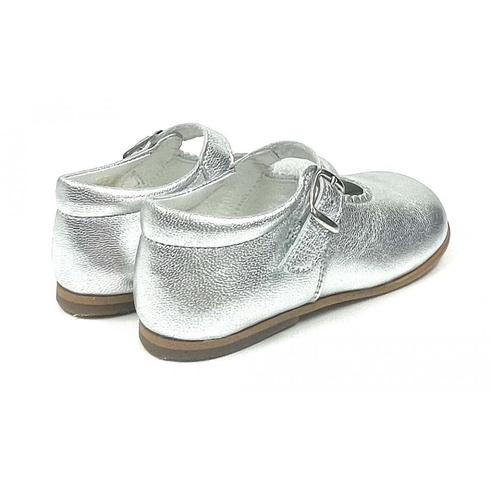Mary Janes Girls Buckle Classic Shoe Silver