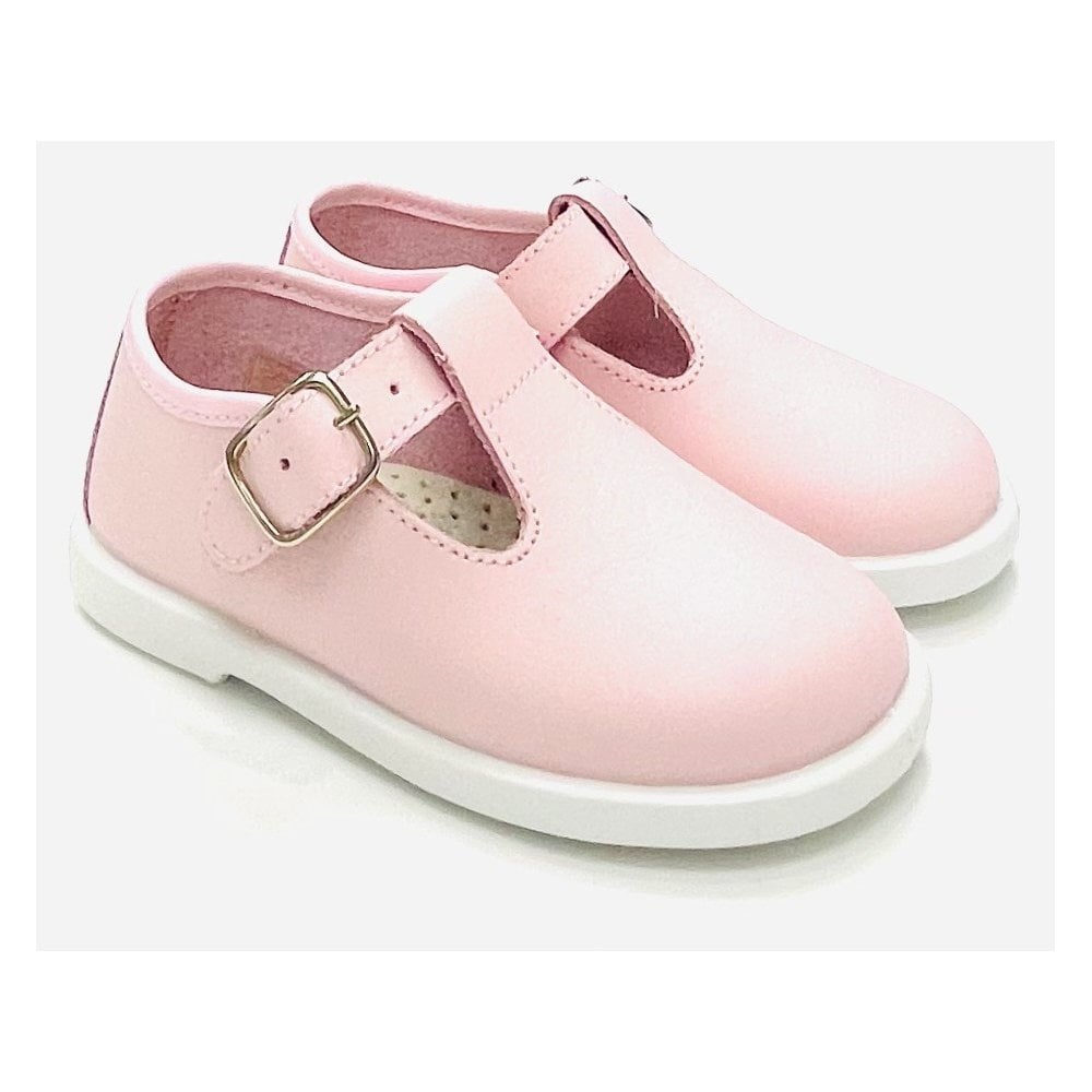 20200 Leather T-bar Pink