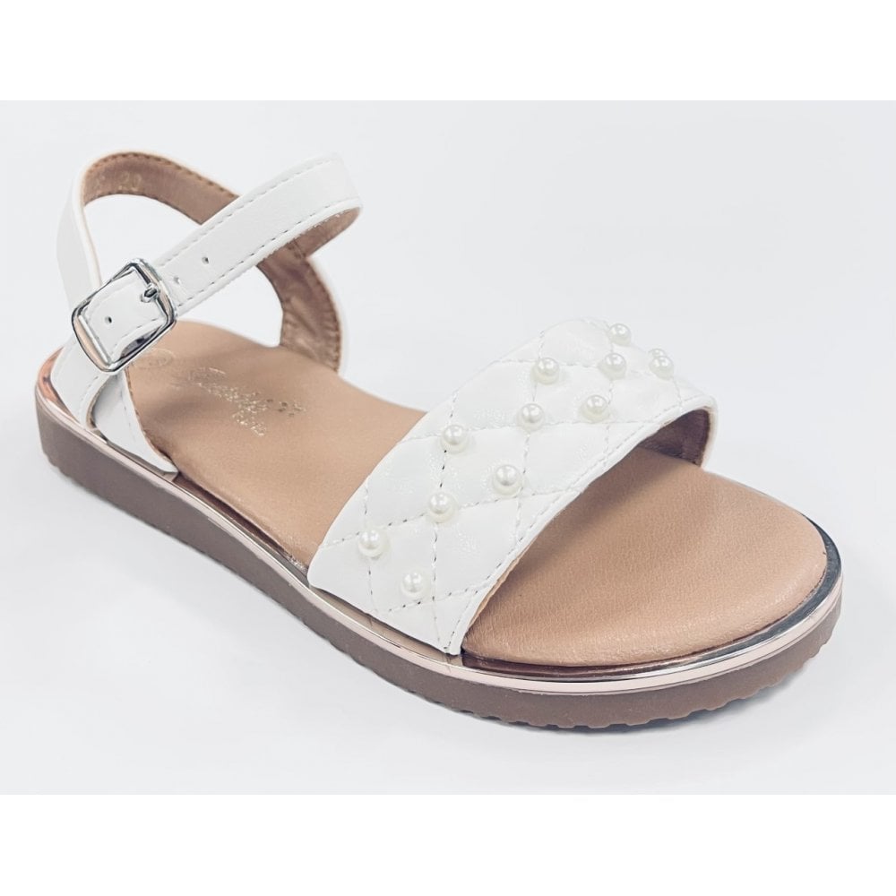 C194 Girls White Sandal